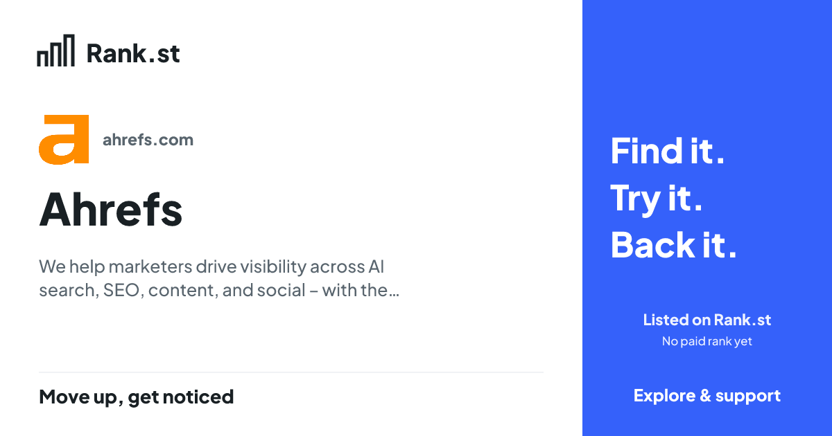Ahrefs social card preview