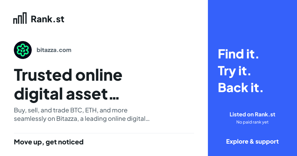 Trusted online digital asset management platform - Bitazza social card preview