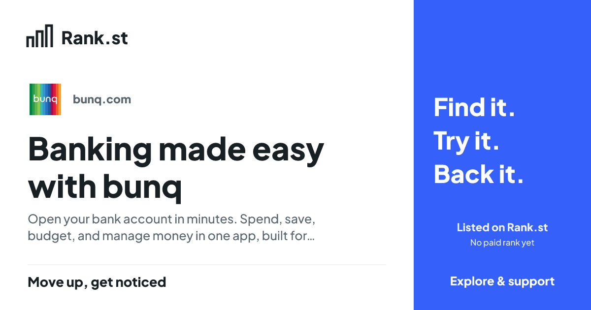 Banking made easy with bunq social card preview