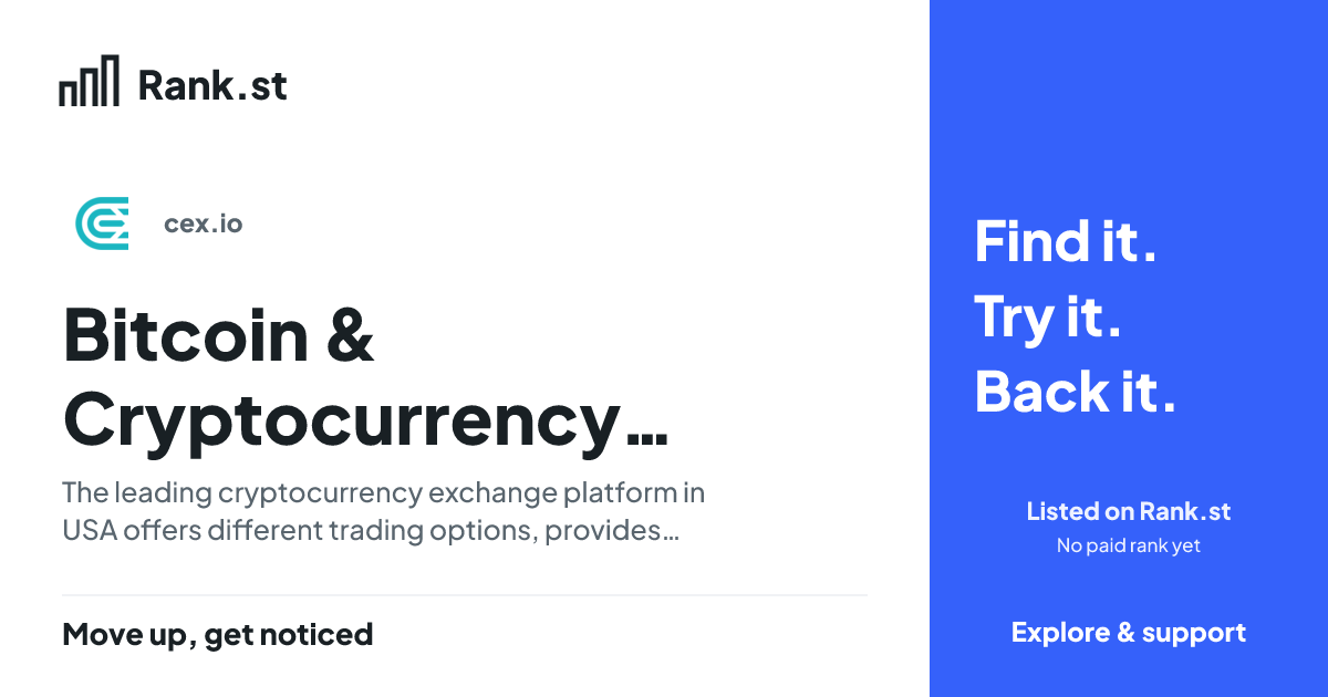 Bitcoin & Cryptocurrency Exchange - Buy & Sell Crypto | CEX.IO social card preview