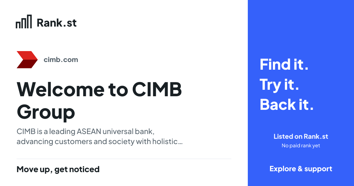 Welcome to CIMB Group social card preview