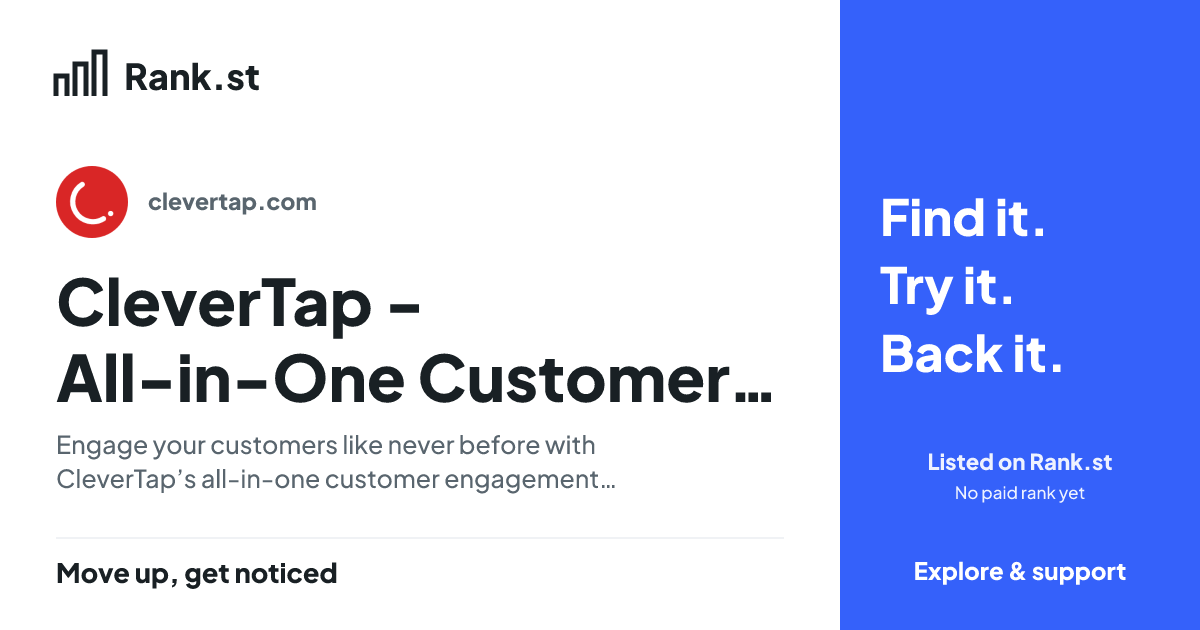 CleverTap - All-in-One Customer Engagement Platform social card preview