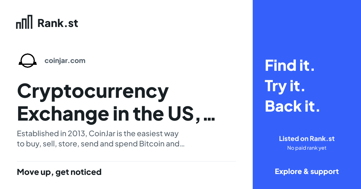 Cryptocurrency Exchange in the US, the UK, Australia and Ireland | CoinJar social card preview