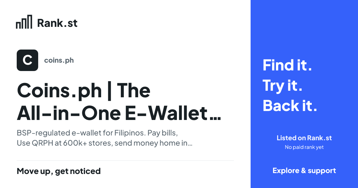 Coins.ph | The All-in-One E-Wallet & Crypto Super App for Filipinos social card preview
