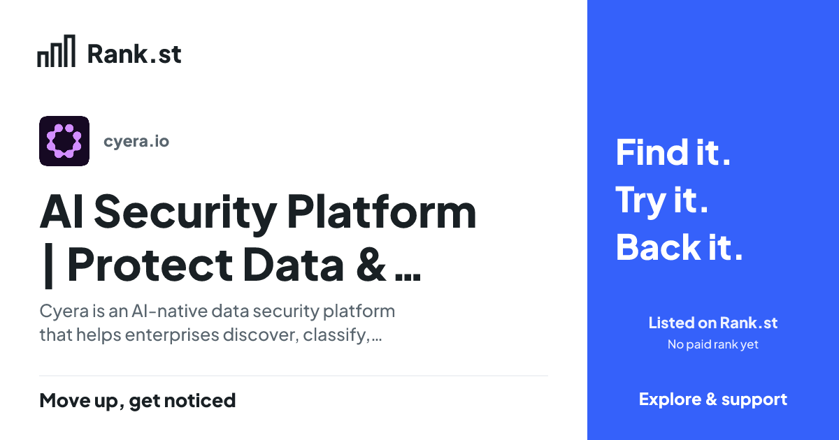 AI Security Platform | Protect Data & Secure AI | Cyera social card preview