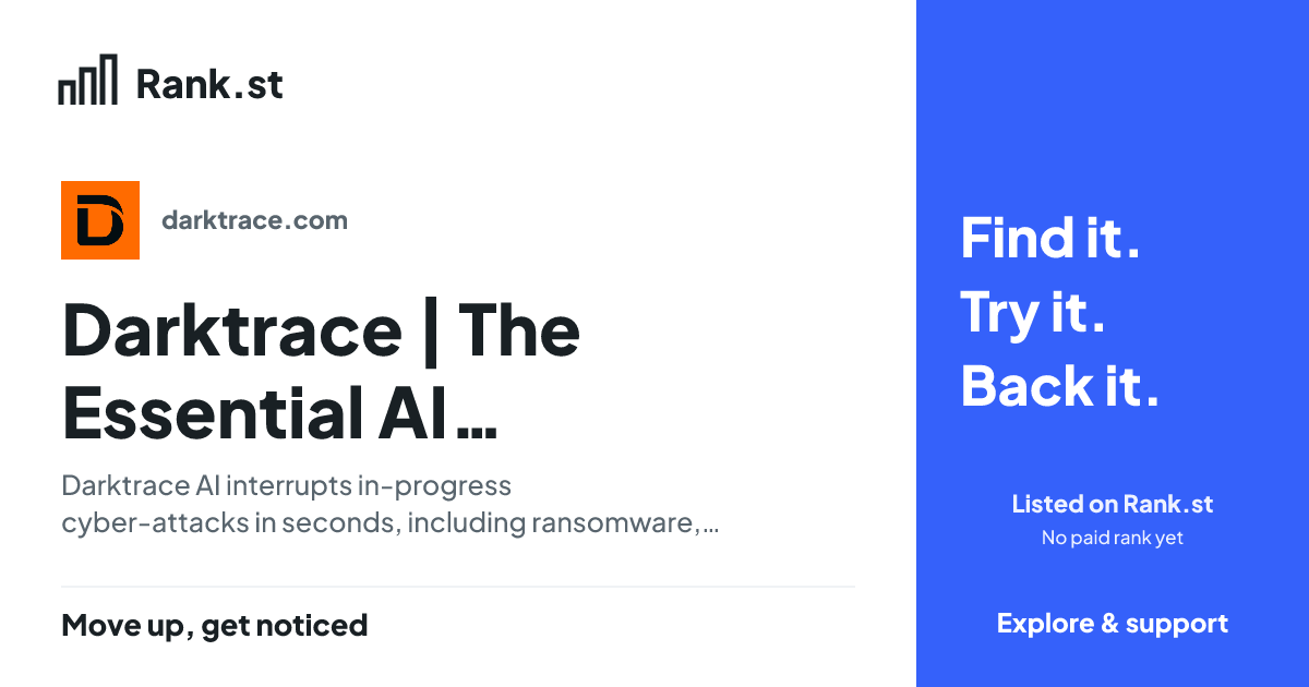 Darktrace | The Essential AI Cybersecurity Platform social card preview