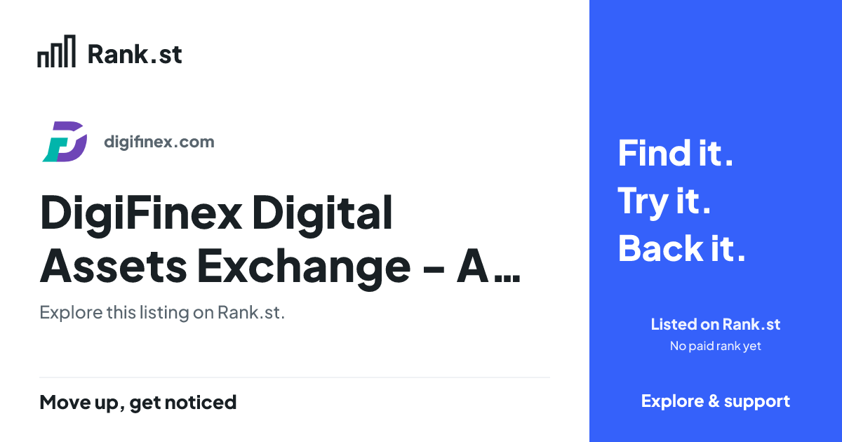 DigiFinex Digital Assets Exchange - A trading platform for blockchain assets such as Bitcoin, Ethere social card preview