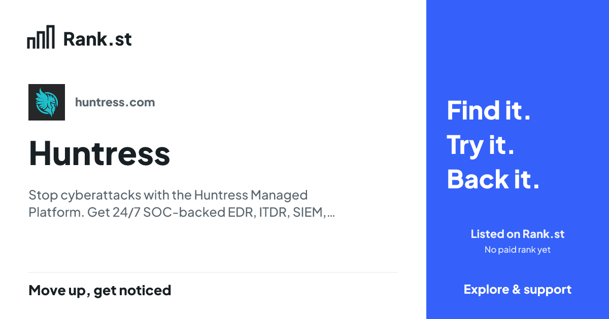 Huntress social card preview