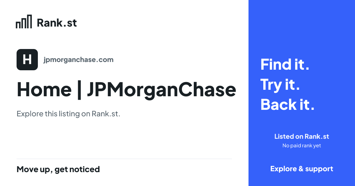 Home | JPMorganChase social card preview