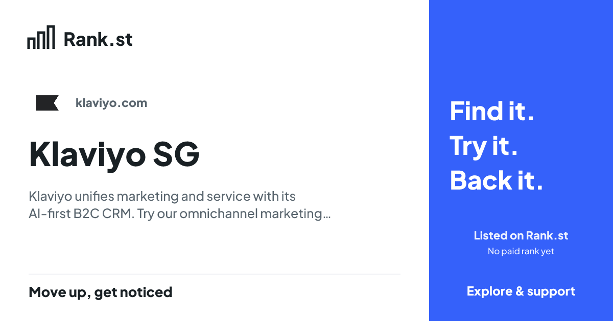 Klaviyo SG social card preview