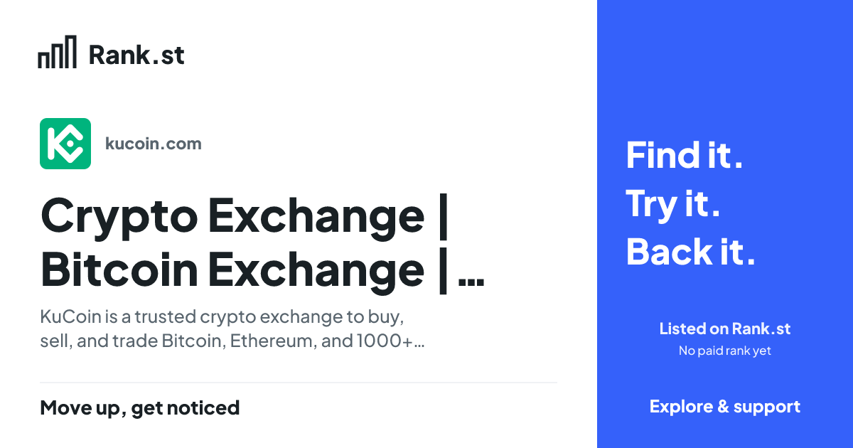 Crypto Exchange | Bitcoin Exchange | Bitcoin Trading | KuCoin social card preview
