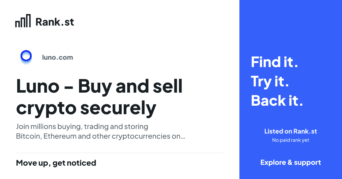 Luno - Buy and sell crypto securely social card preview