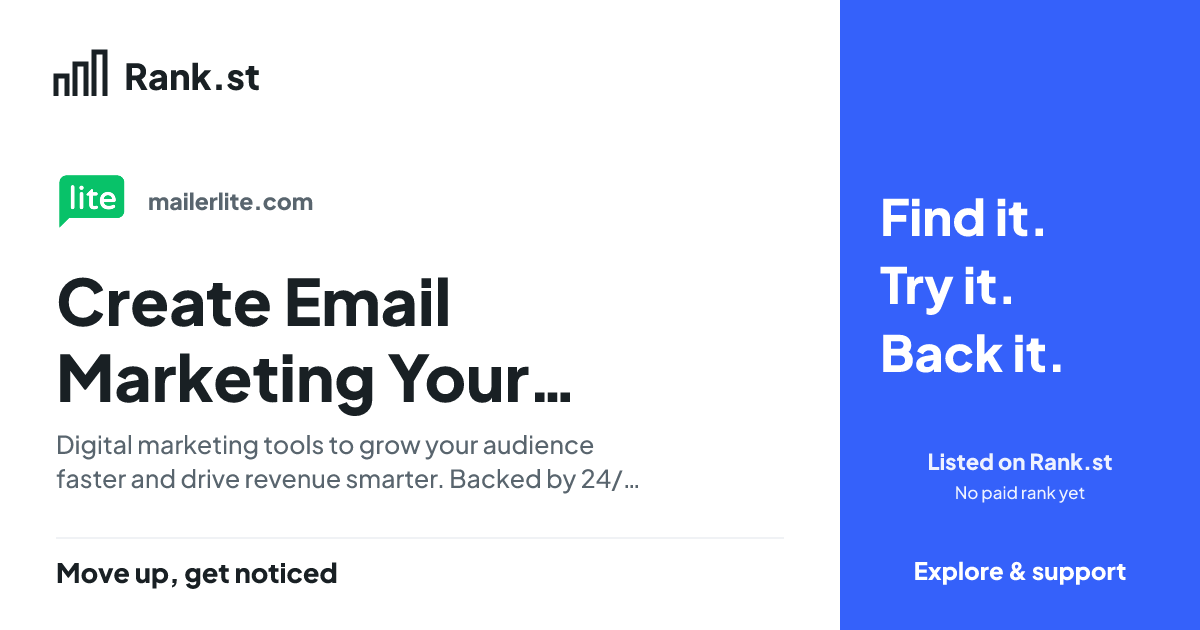 Create Email Marketing Your Audience Will Love - MailerLite social card preview