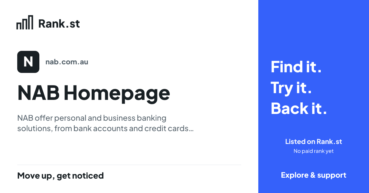 NAB Homepage social card preview