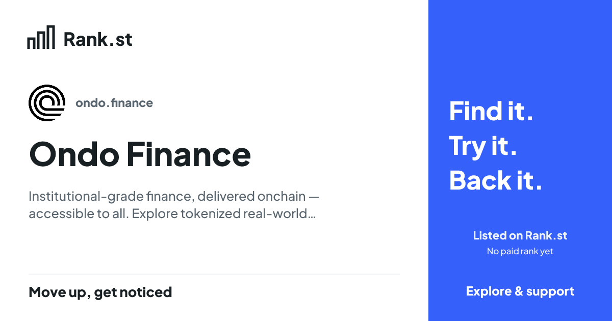 Ondo Finance social card preview