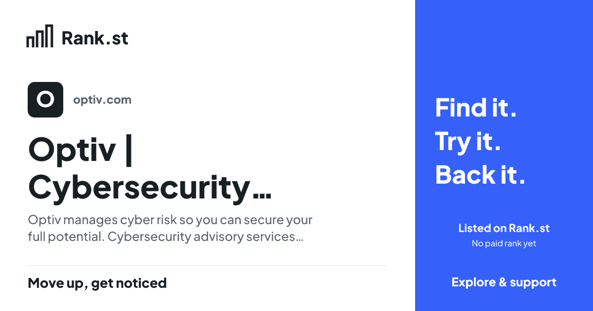 Optiv | Cybersecurity Consultants and Solutions social card preview