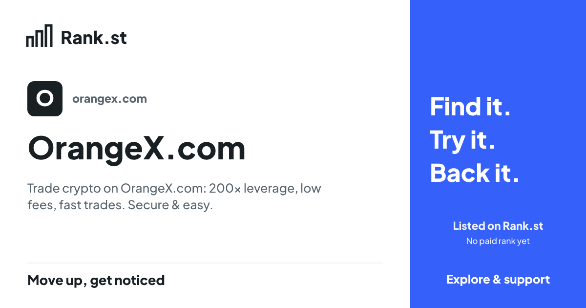 OrangeX.com social card preview