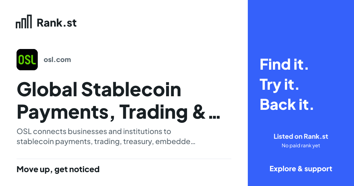 Global Stablecoin Payments, Trading & Infrastructure | OSL social card preview