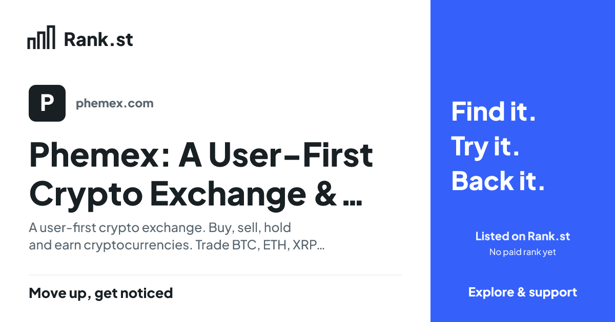 Phemex: A User-First Crypto Exchange & Leading Futures, Trading Bot & AI Trading Platform social card preview
