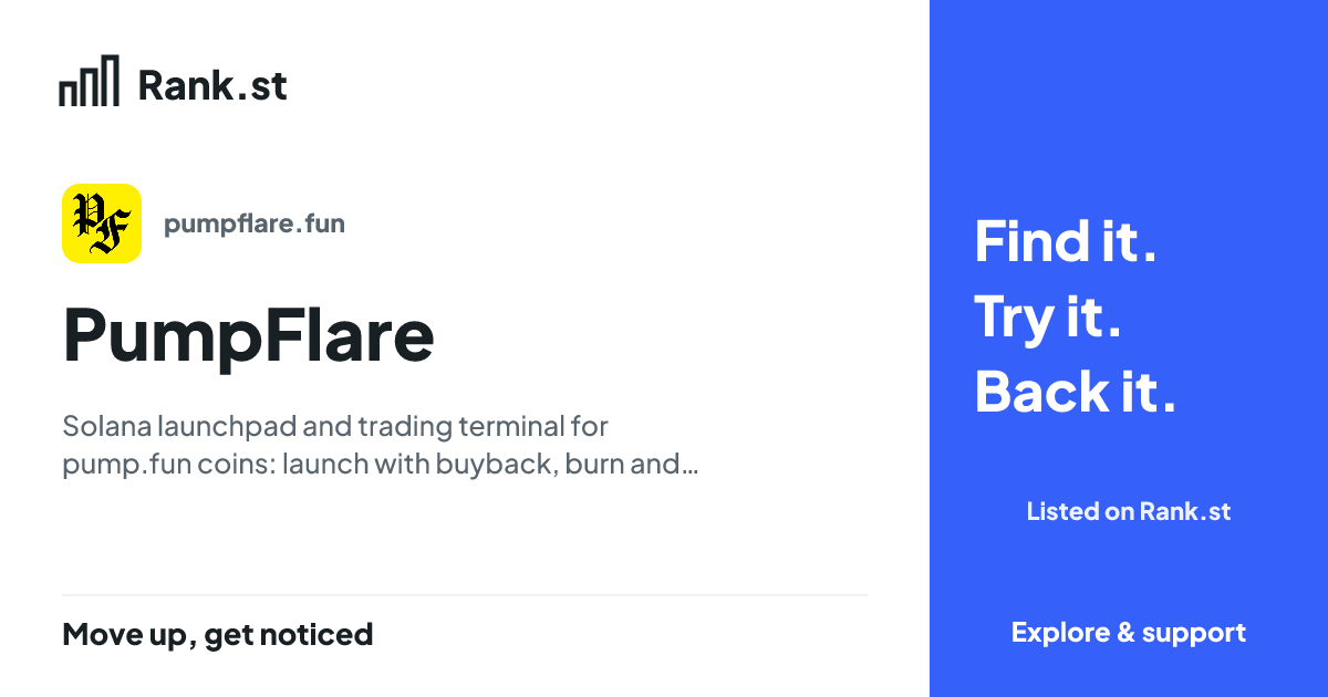 PumpFlare social card preview