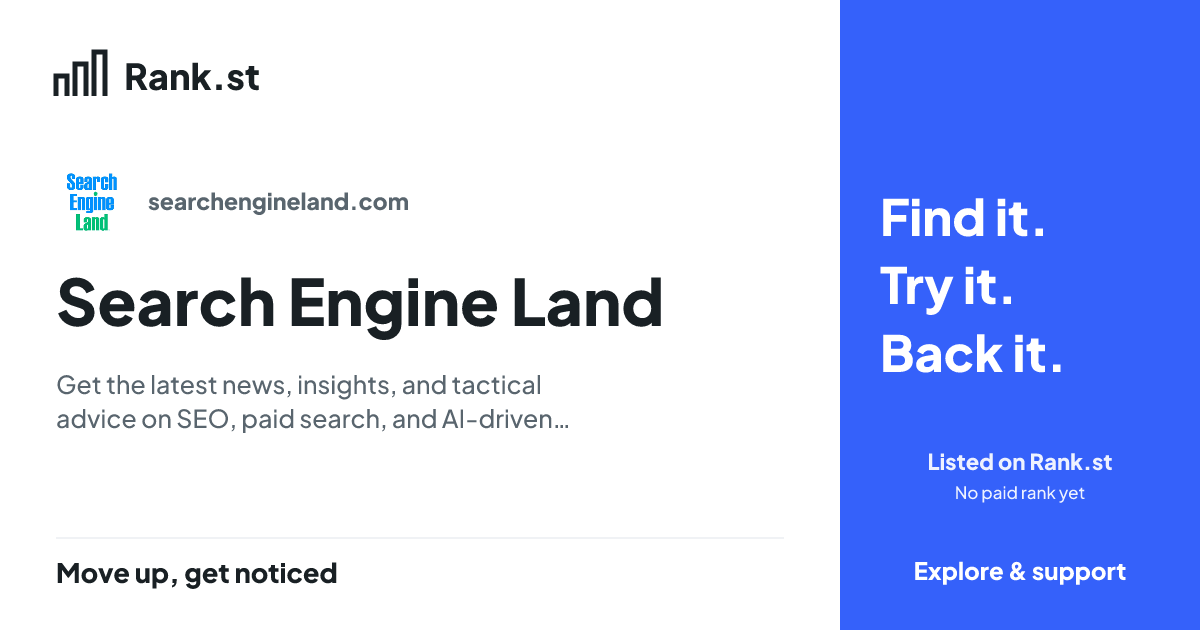 Search Engine Land social card preview