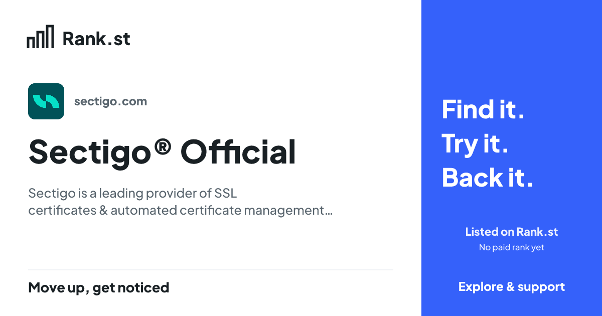 Sectigo® Official social card preview