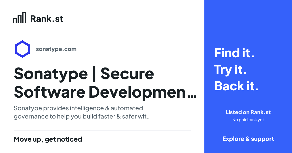 Sonatype | Secure Software Development with Open Source & AI social card preview