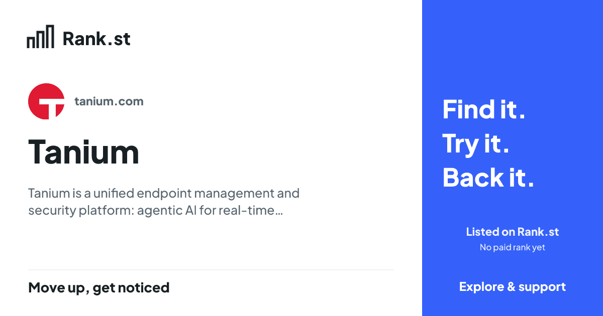 Tanium social card preview